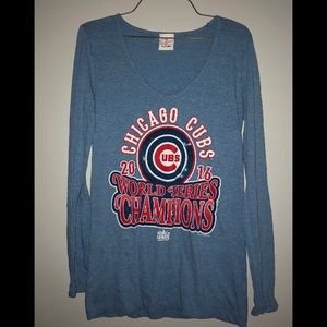 Blue Cubs Long Sleeve Tee